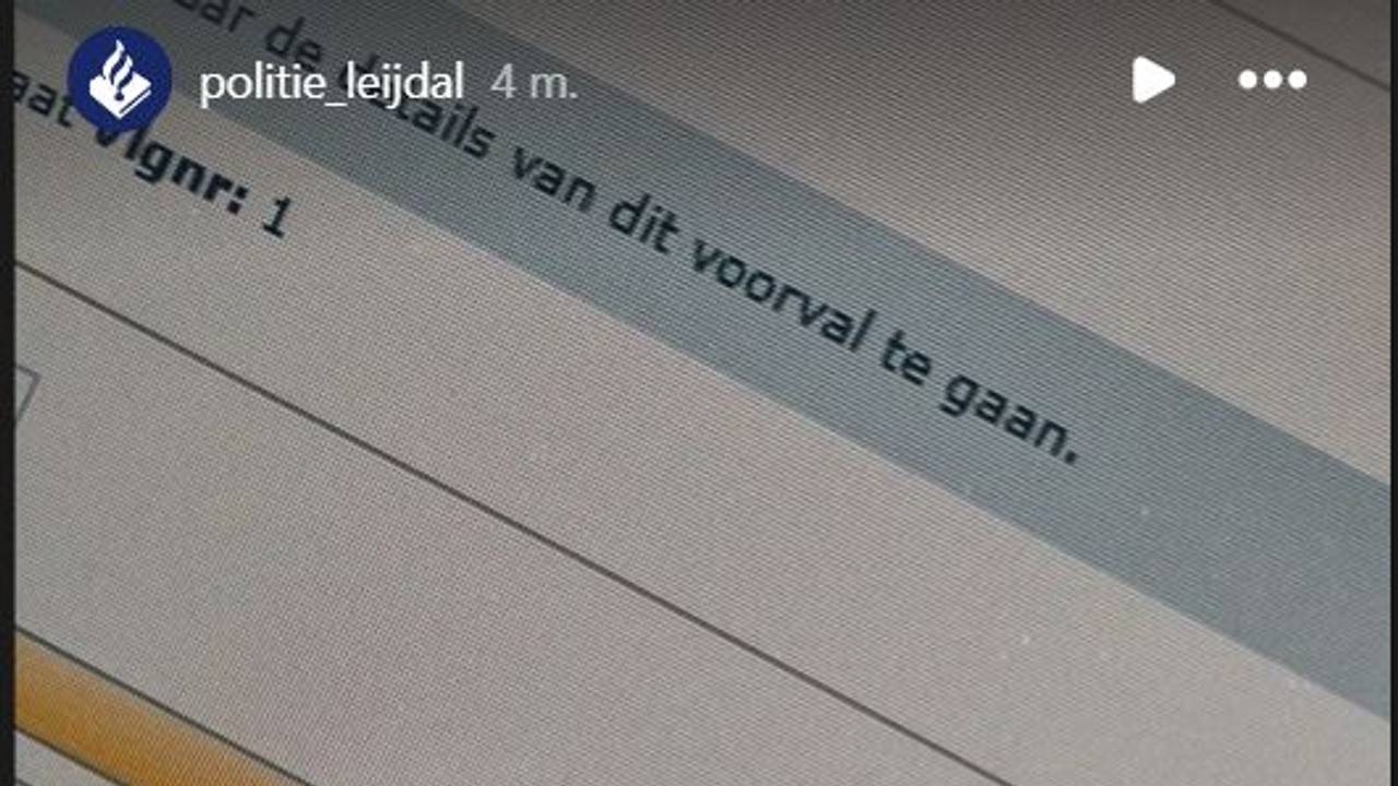 Foto: Instagram politie Leijdal