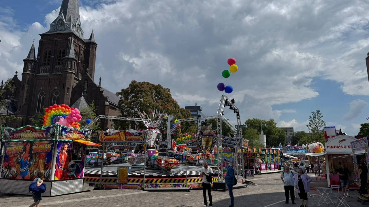 De kermis stroomt langzaam vol (beeld: Omroep Brabant).