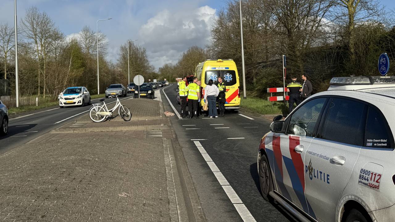 Ongeluk op N272 bij Gemert (foto: AS Media). 