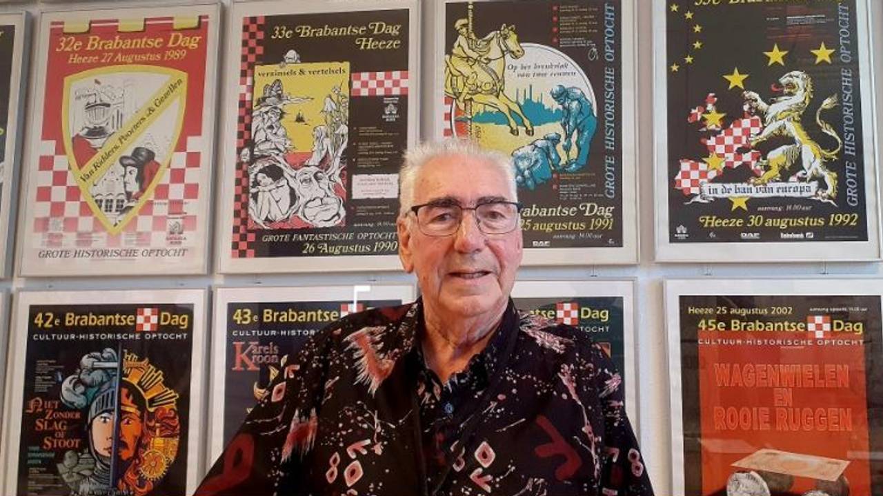 Jos Heijligers (80) zag alle parades van de Brabantsedag (Foto: Heeze-Leende24)