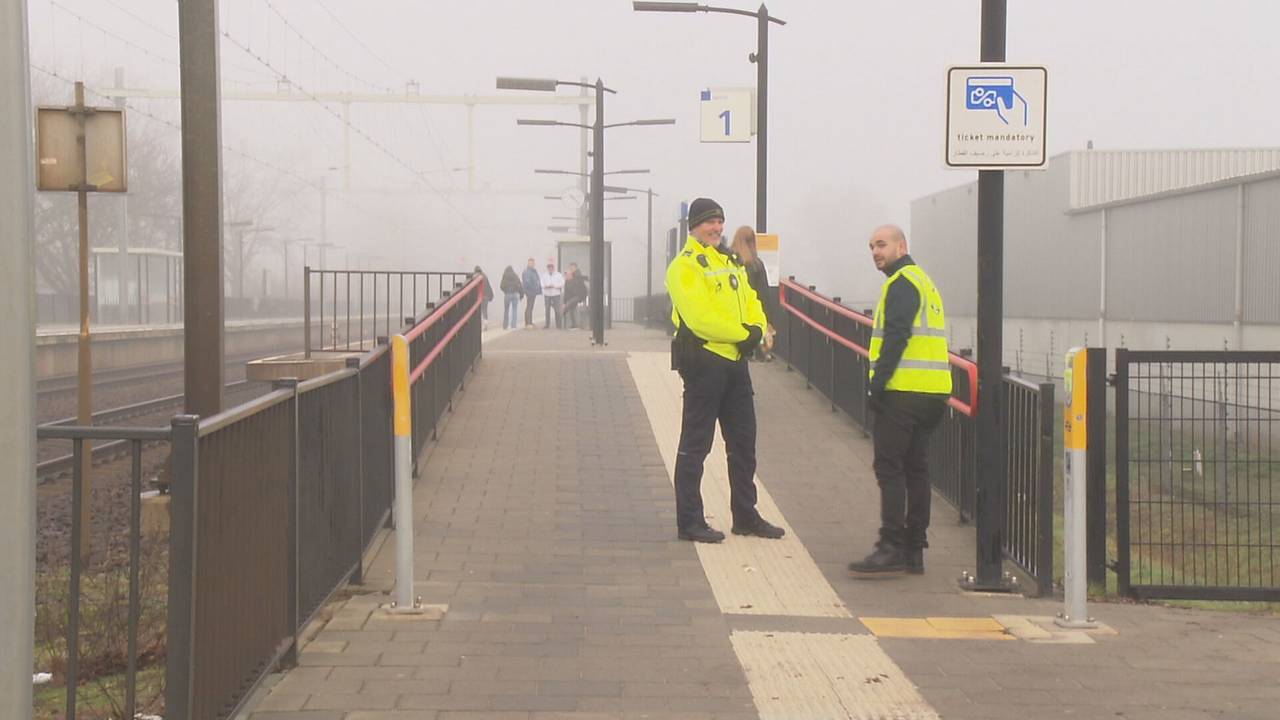 Bewaking op NS station Maarheeze