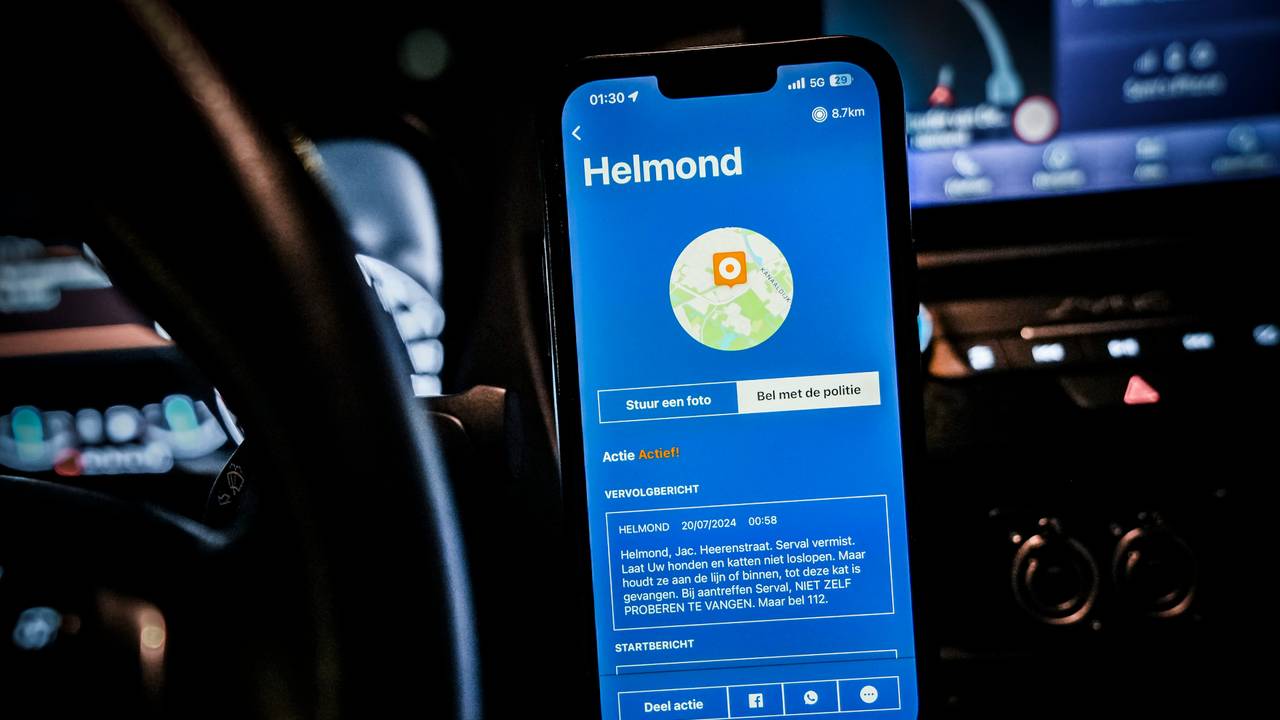 De melding werd vrijdagnacht verstuurd (foto:: SQ Vision).