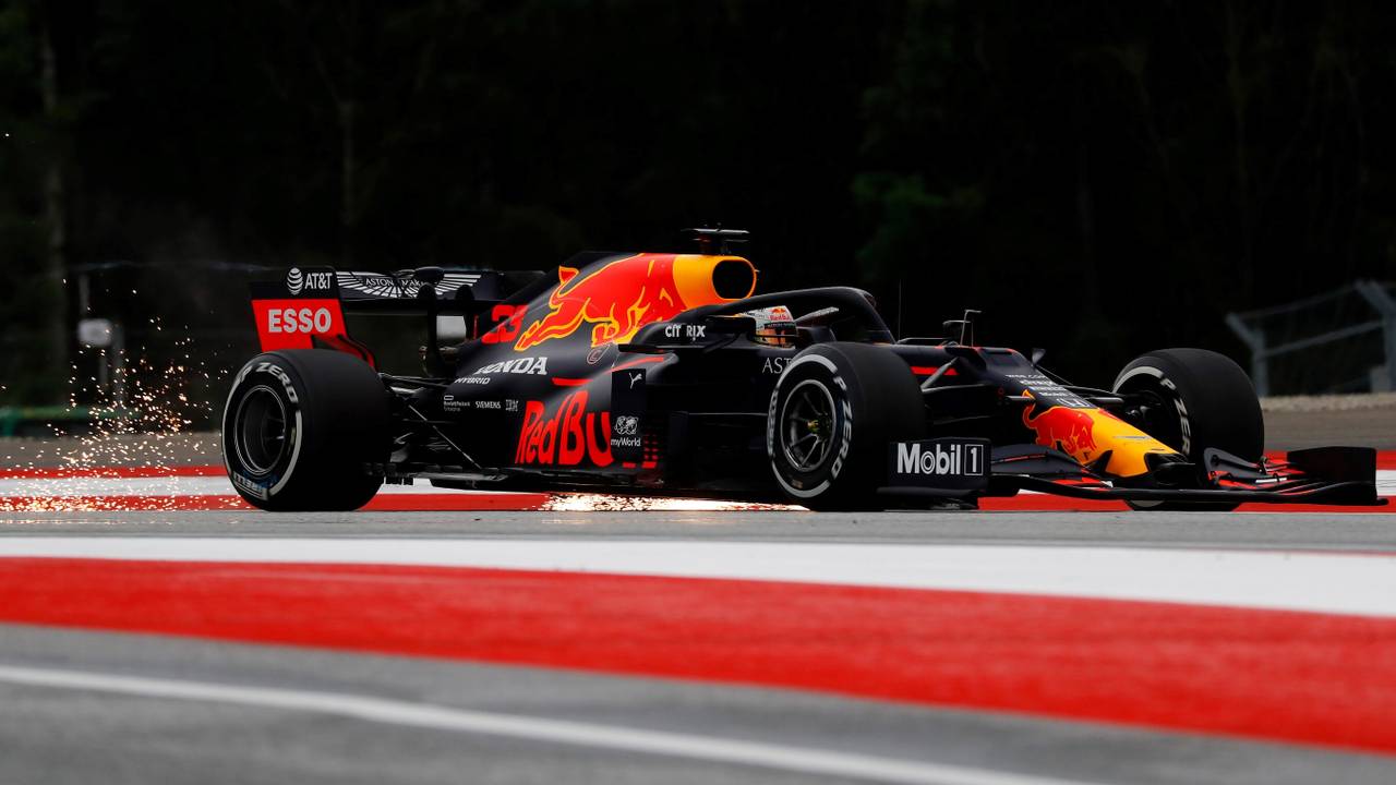 Max Verstappen op het circuit van Spelberg