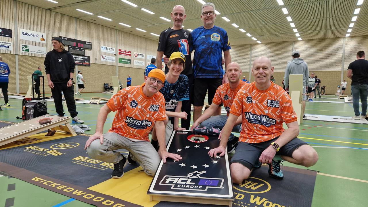 Van grap in de kroeg tot het EK Cornhole: 'Uit de hand gelopen hobby' (foto: Tom Berkers).