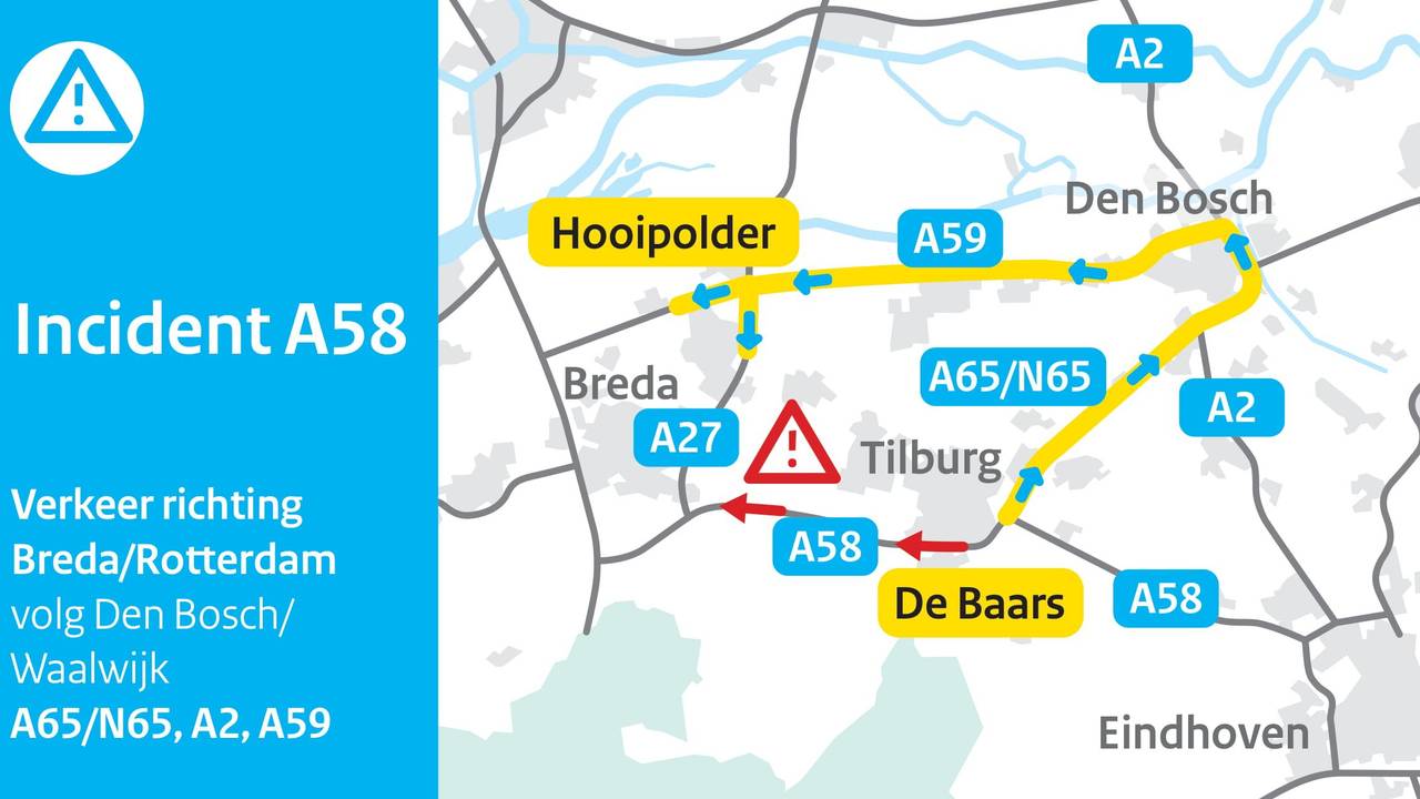 Beeld: Rijkswaterstaat Verkeersinformatie.