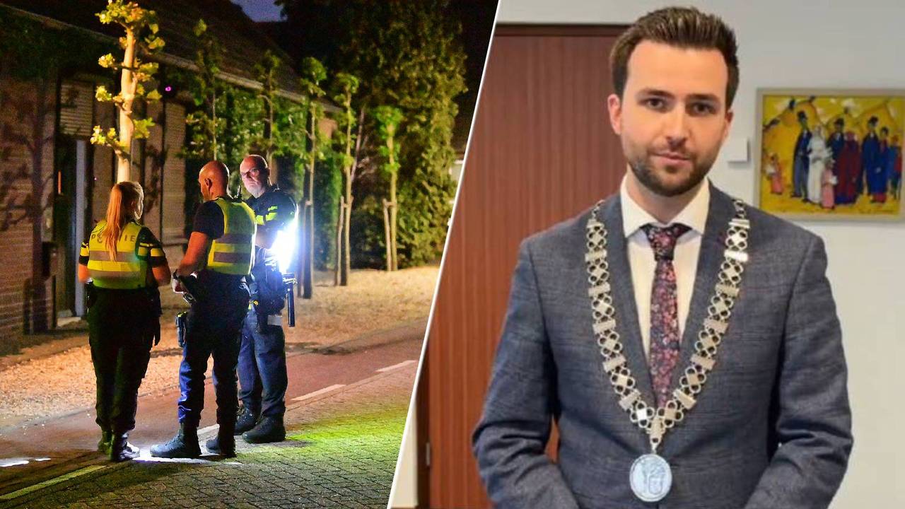 Het huis dat weer open mag en burgemeester Teun Heldens (foto's: archief).