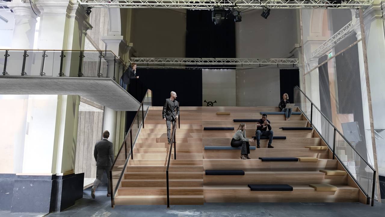 Een artist impression van hoe de kerk eruit moest komen te zien.