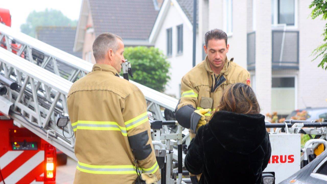 De brandweerlieden keren met Bob terug op de grond (foto: Bart Meesters/MeestersMulti Media/SQ Vision).