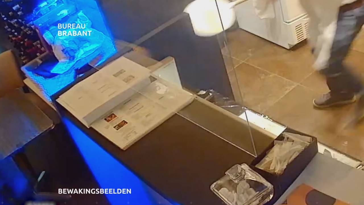 De overvaller werd door de pizzeria-eigenaar met een pizzaschep verjaagd (beeld: Bureau Brabant).