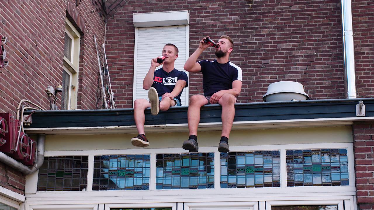 Hein en Niek oefenen al vast.