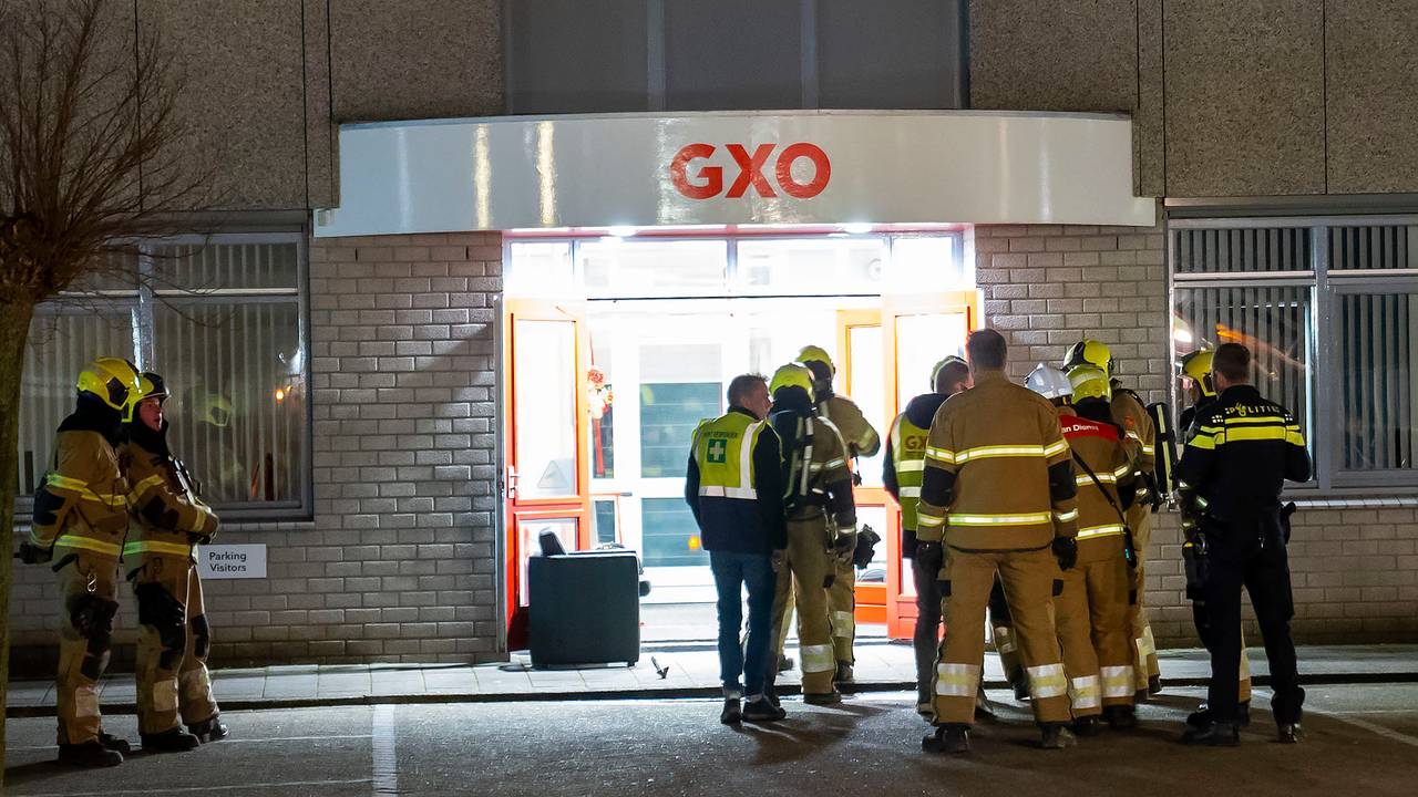 Wat er precies aan de hand was bij het bedrijf GXO in Oss is niet bekendgemaakt (foto: Gabor Heeres/SQ Vision).