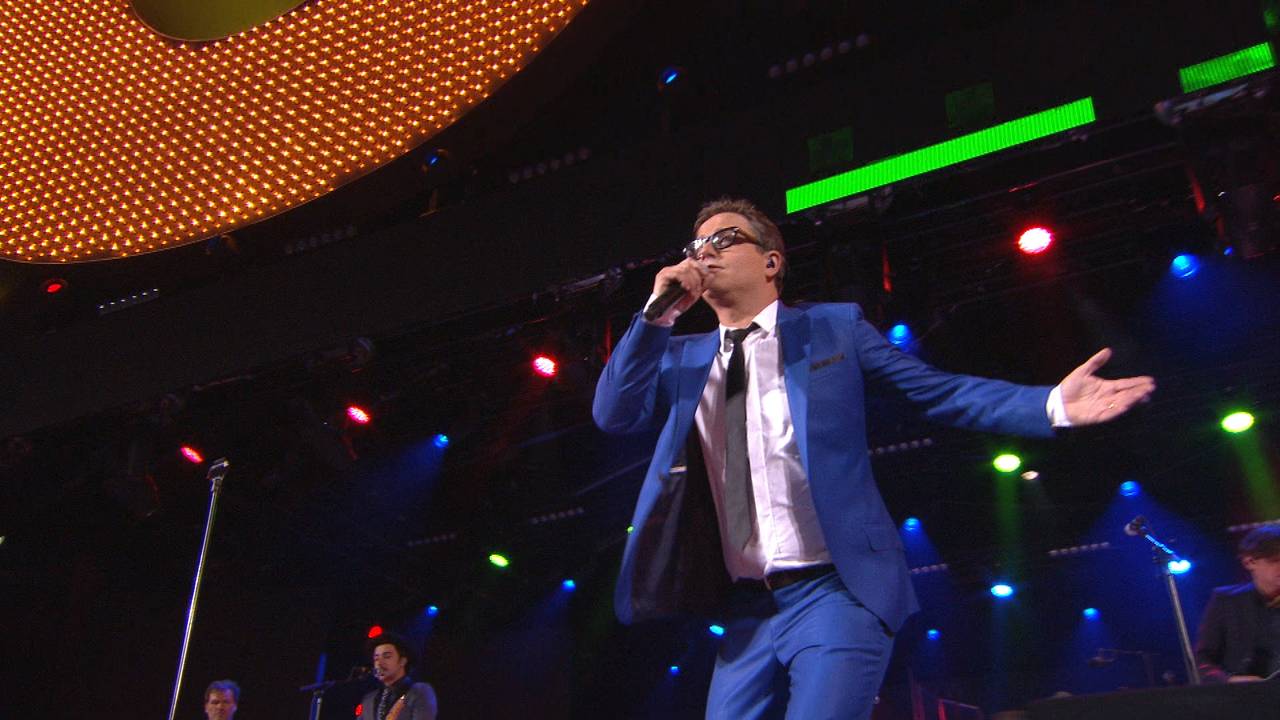 Guus Meeuwis tijdens een van zijn Groots met een zachte G-concerten.