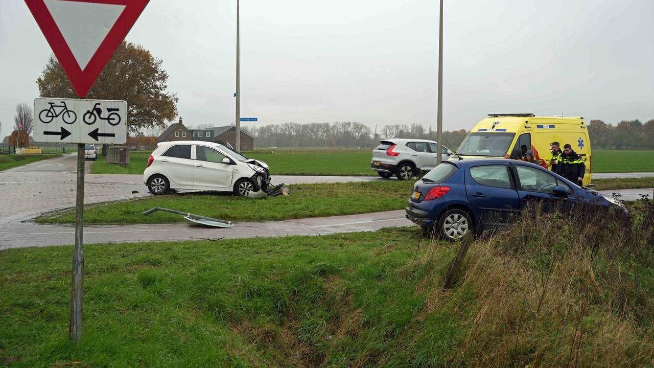 De situatie na het ongeval (foto: Erik Haverhals/SQ Vision).