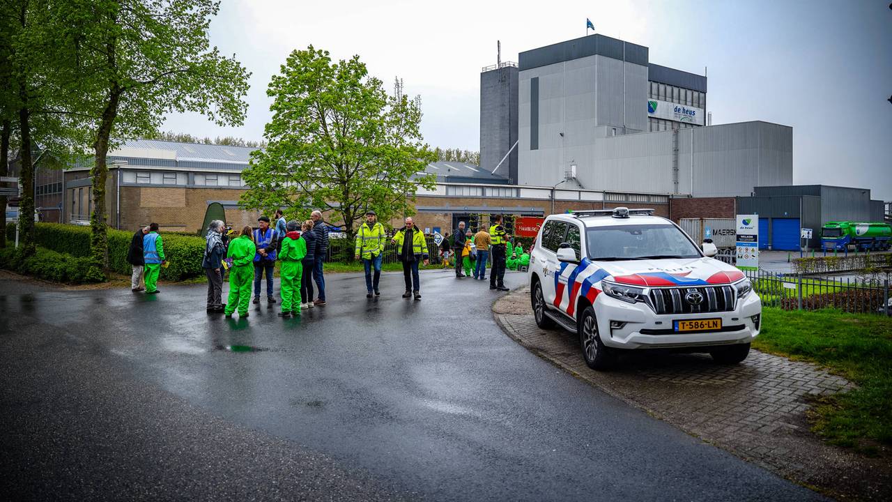 Demonstratie bij Voederbedrijf (foto: Lucas Lammers/Persbureau Heitink).