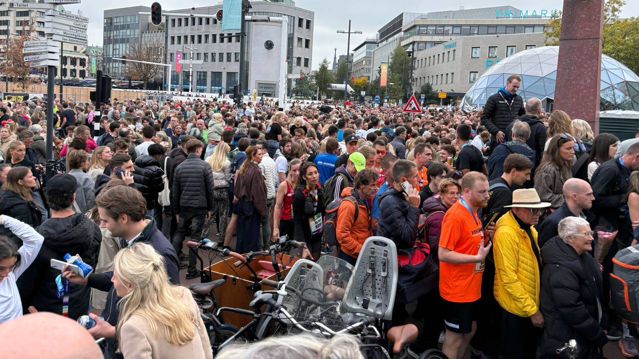 Drukte in het centrum van Eindhoven.