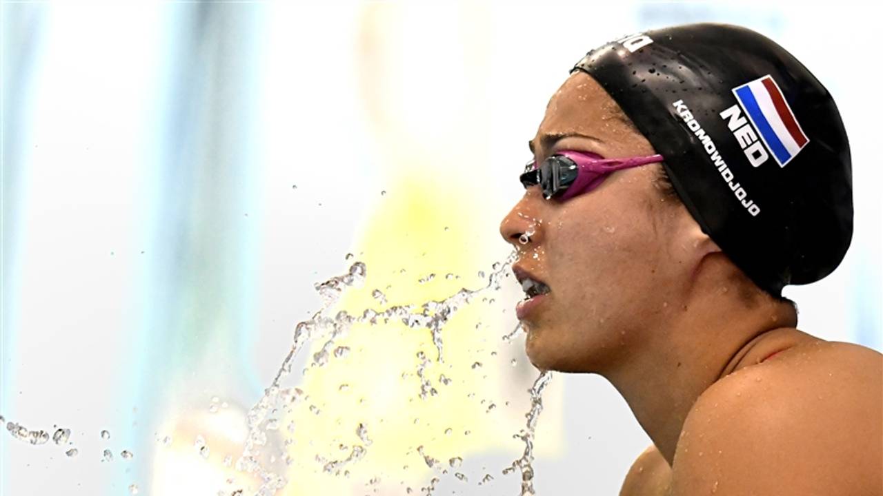 Ranomi Kromowidjojo bij de Swim Cup in Den Haag. Foto: VI Images.