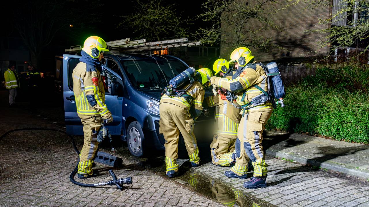 Brand in auto (foto: Jurgen Versteeg/SQ Vision).