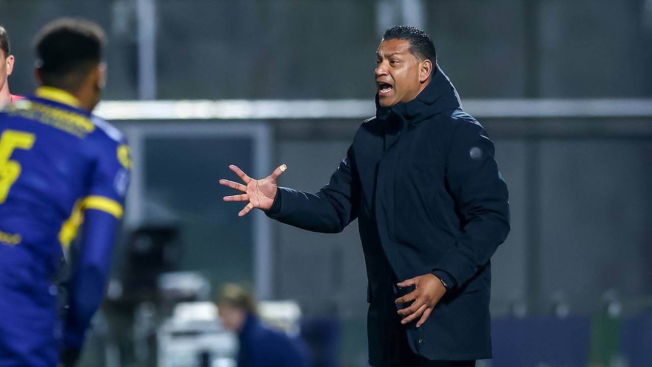 RKC Waalwijk-trainer Henk Fraser. (Foto: Andre Weening/Orange Pictures)