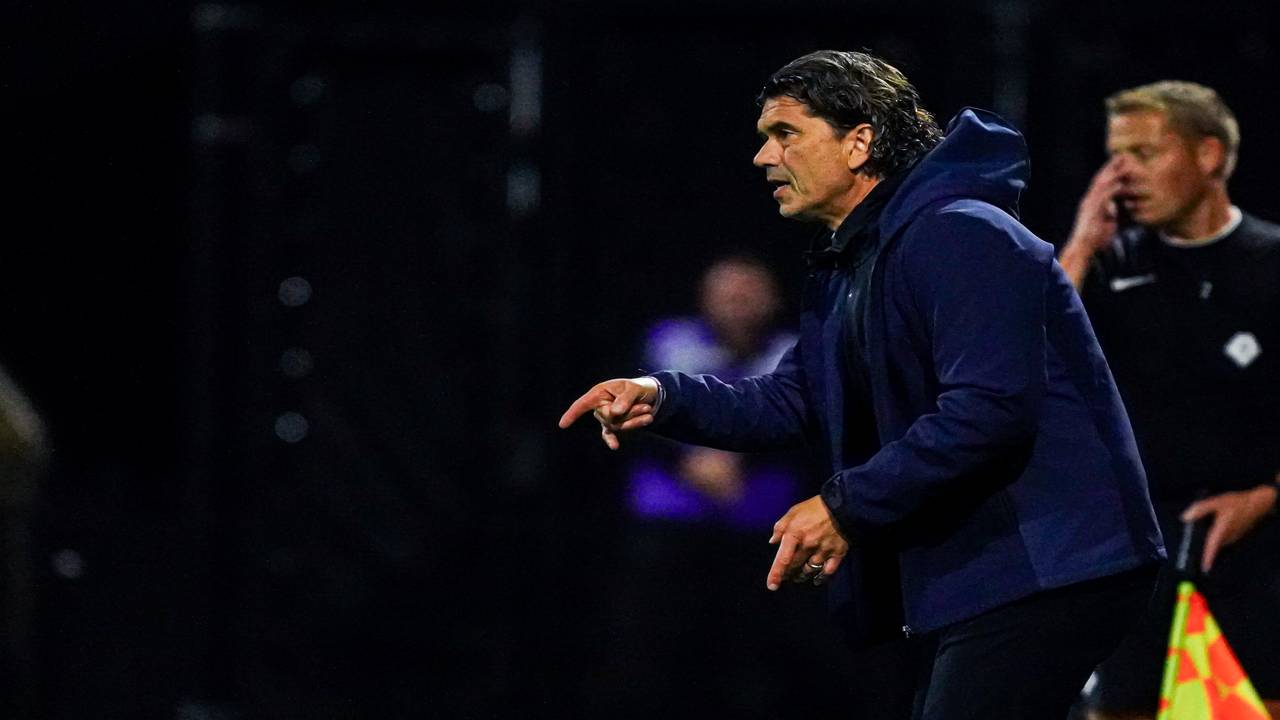 FC Eindhoven-trainer Maurice Verberne (foto: Gabriel Calvino Alonso, Orange Pictures).