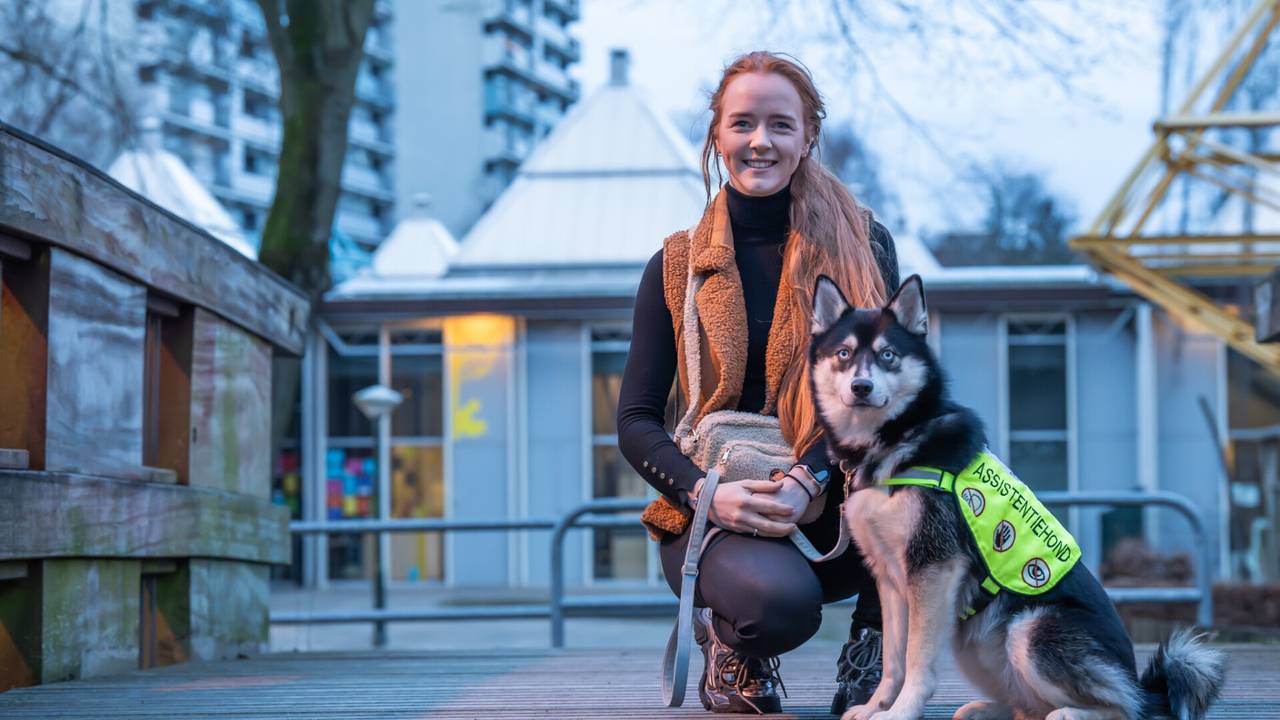Petry met haar hond Presley (foto: Dave Hendriks)