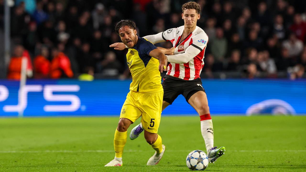 PSV-aanvaller Ruben van Bommel in het Champions League-wedstrijd tegen Union Saint-Gilloise (foto: Ben Gal/Orange Pictures).