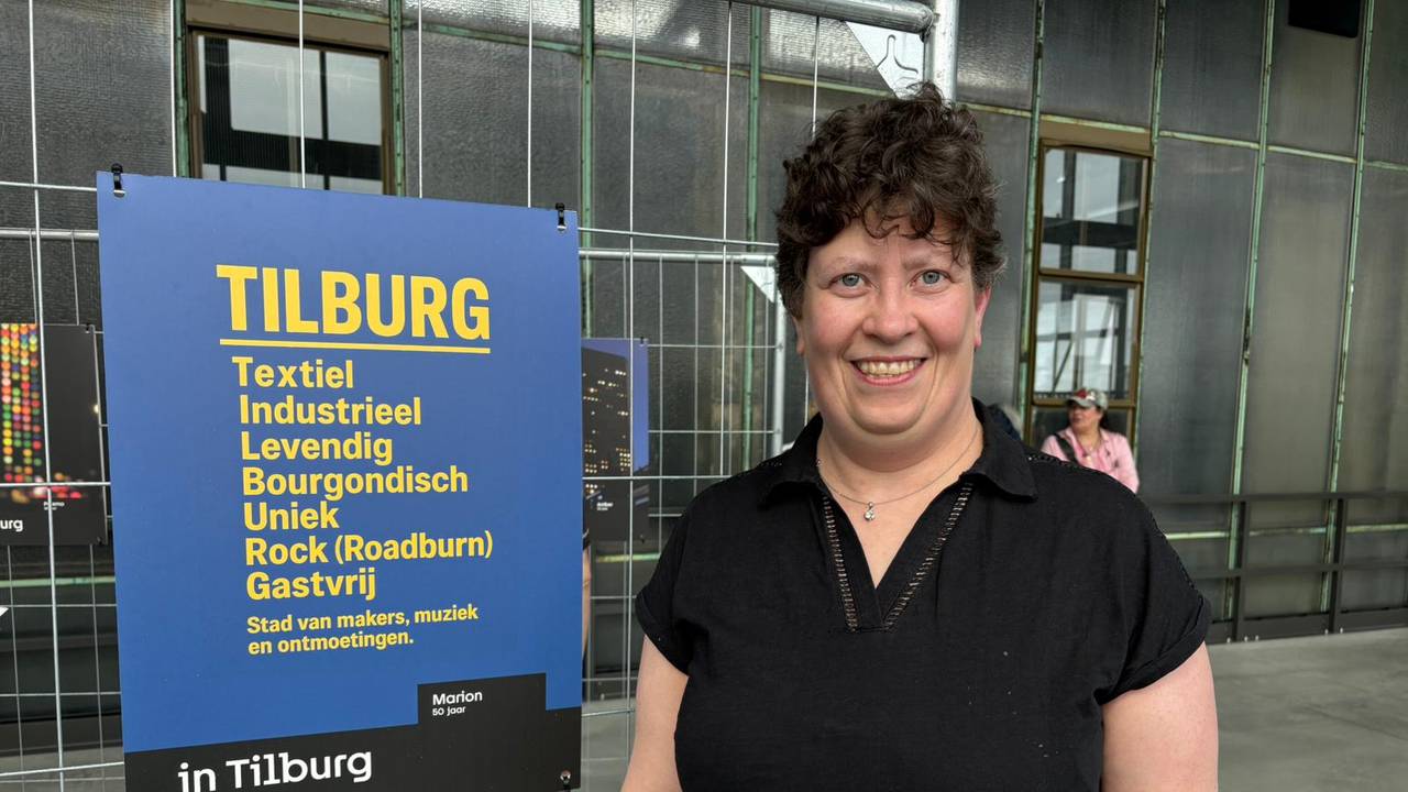 Marian ontleedde het woord Tilburg en gaf er haar betekenis aan (foto: Pieter Soethout)