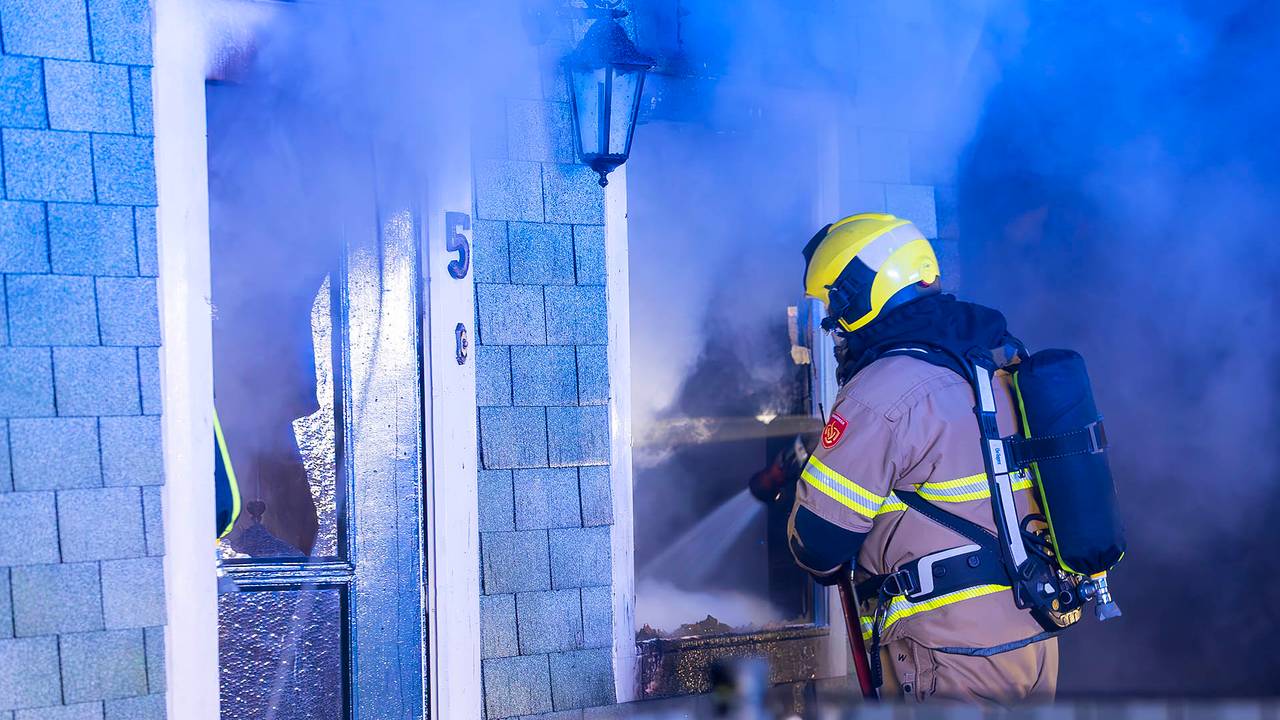 Woningbrand in Oss (foto Gabor Heeres/SQ Vision).