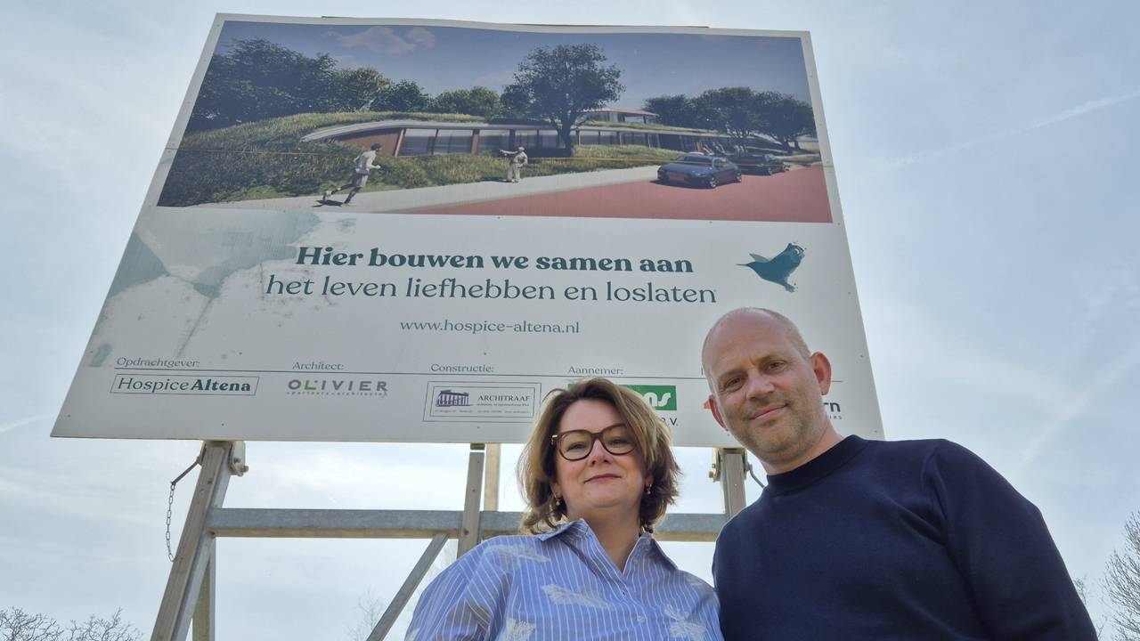 Melanie en Ruben Kruithof zijn dolblij dat hun hospice eindelijk gebouwd kan worden (foto: Niek de Bruijn).