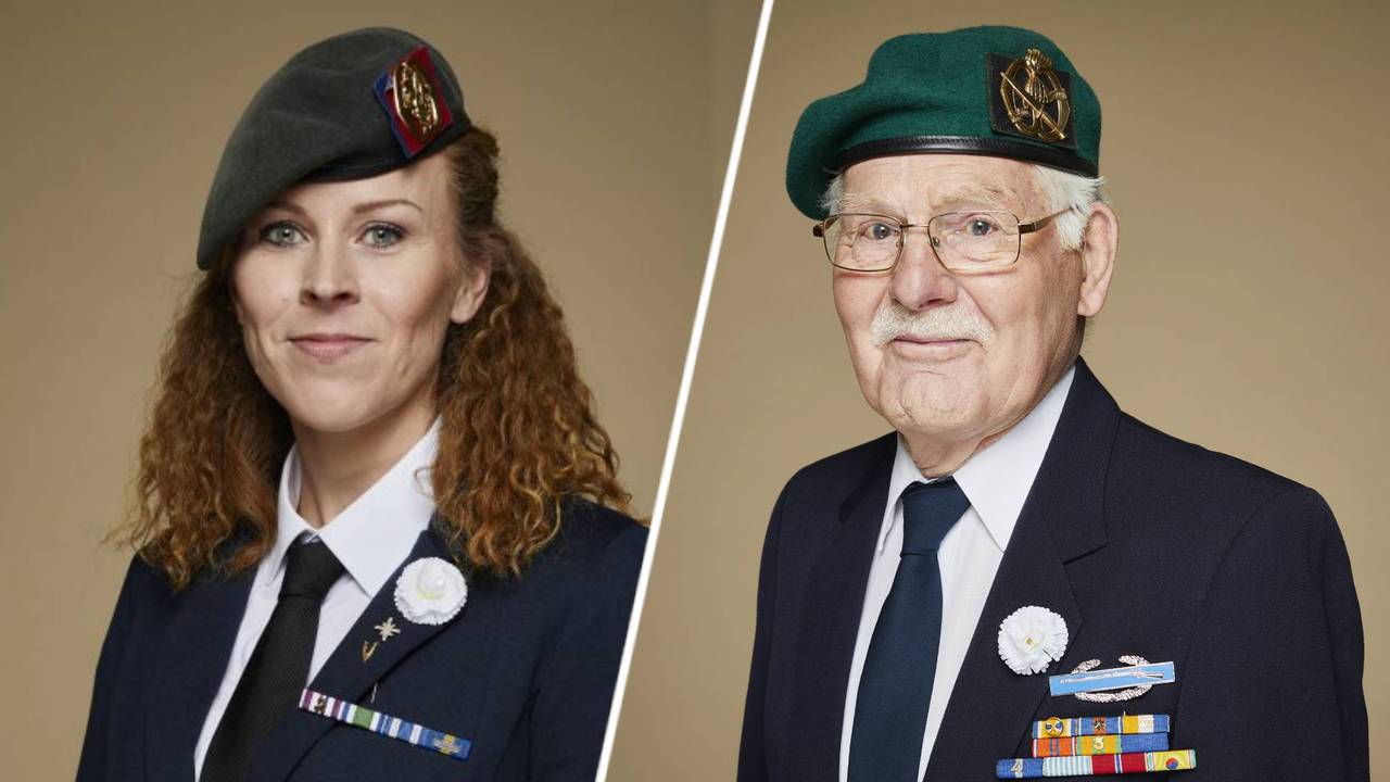 Stephanie Verhoef en Jaap Constandse (foto's: Nederlandse Veteranendag).