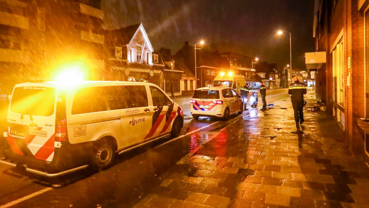 De vechtpartij vond plaats op de Geldropseweg in Eindhoven (foto: Dave Hendriks/SQ Vision).