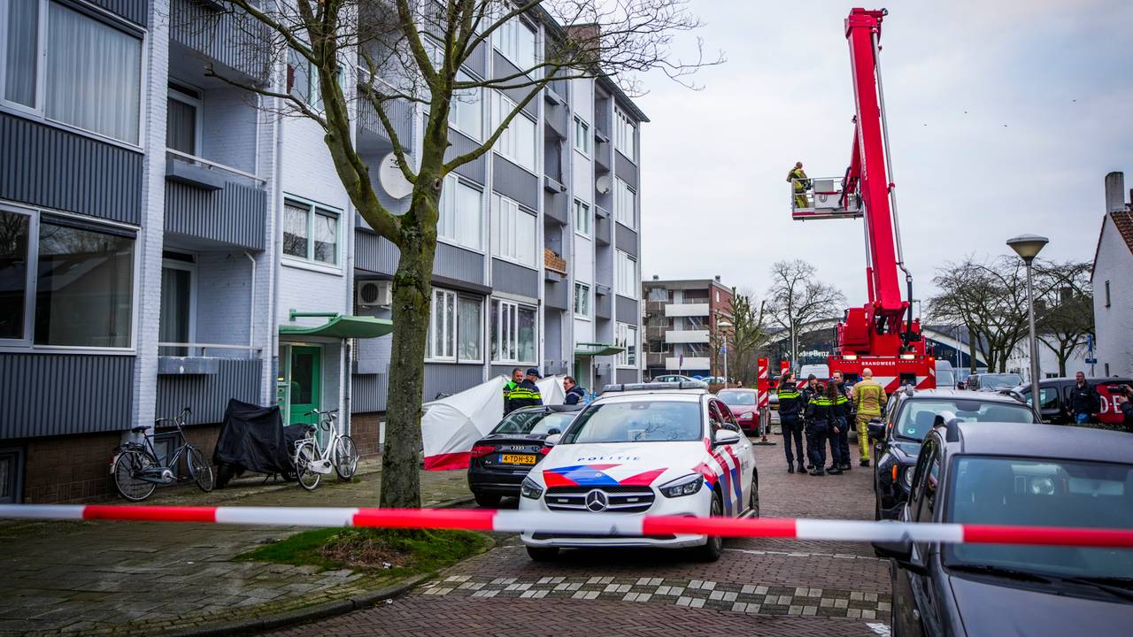 De dode werd gevonden aan de Otto Veniusweg in Eindhoven (foto: SQ Vision).
