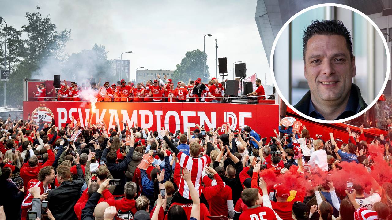 De platte kar van Kusters voor PSV (foto: ANP).