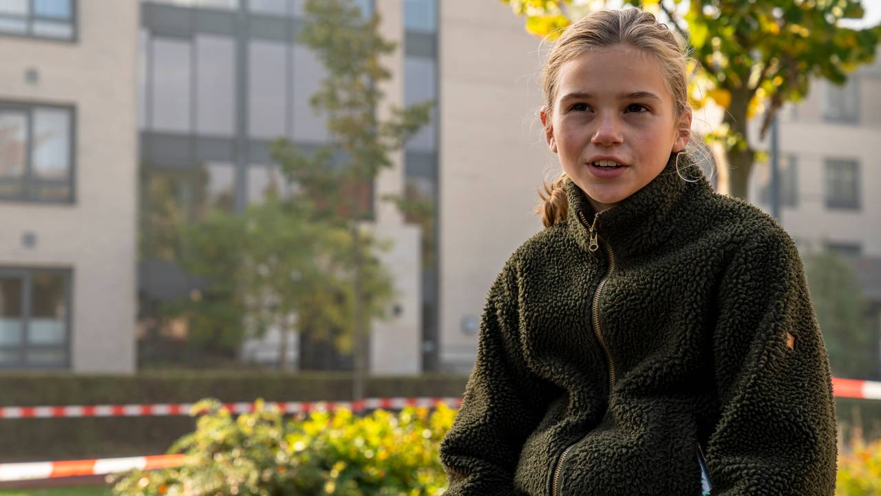 Terry Muller (11) was bij haar opa en oma op bezoek toen de brand uitbrak