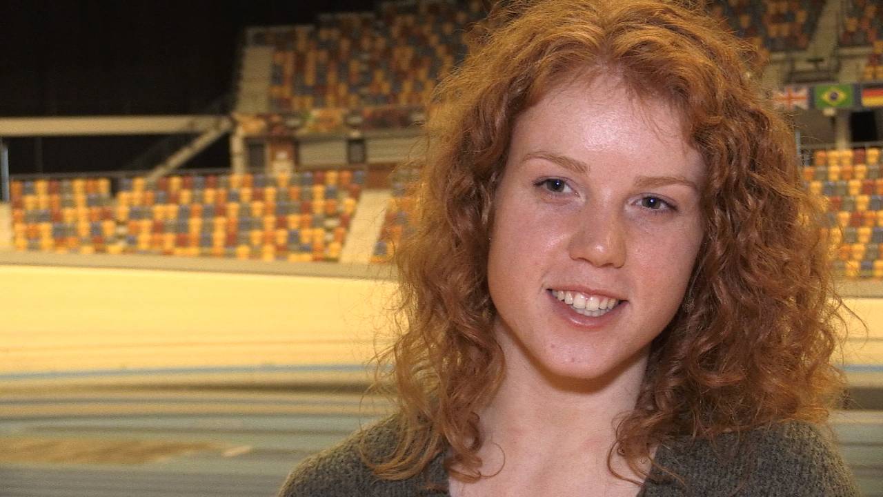 Baanwielrenster Hetty van de Wouw.