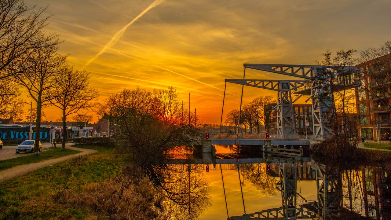 Brug Den Ophef in de Piushaven in Tilburg (foto: Freddie de Roeck).