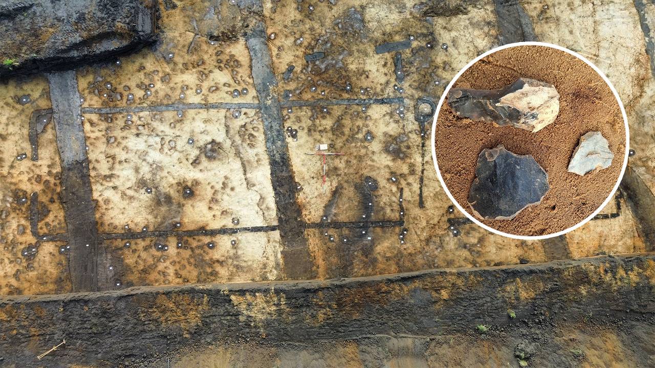 Bijzondere archeologische vondst vertraagt bouwproject: 'Heel zeldzaam' (foto: gemeente Bernheze en Transect).