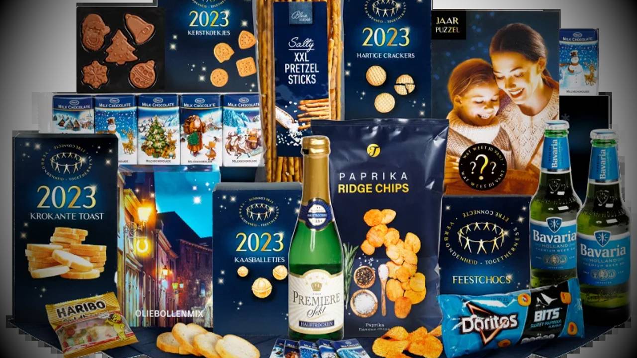 Pakket met alleen A-merken zijn populair (foto: Kerstpakketten.nl).