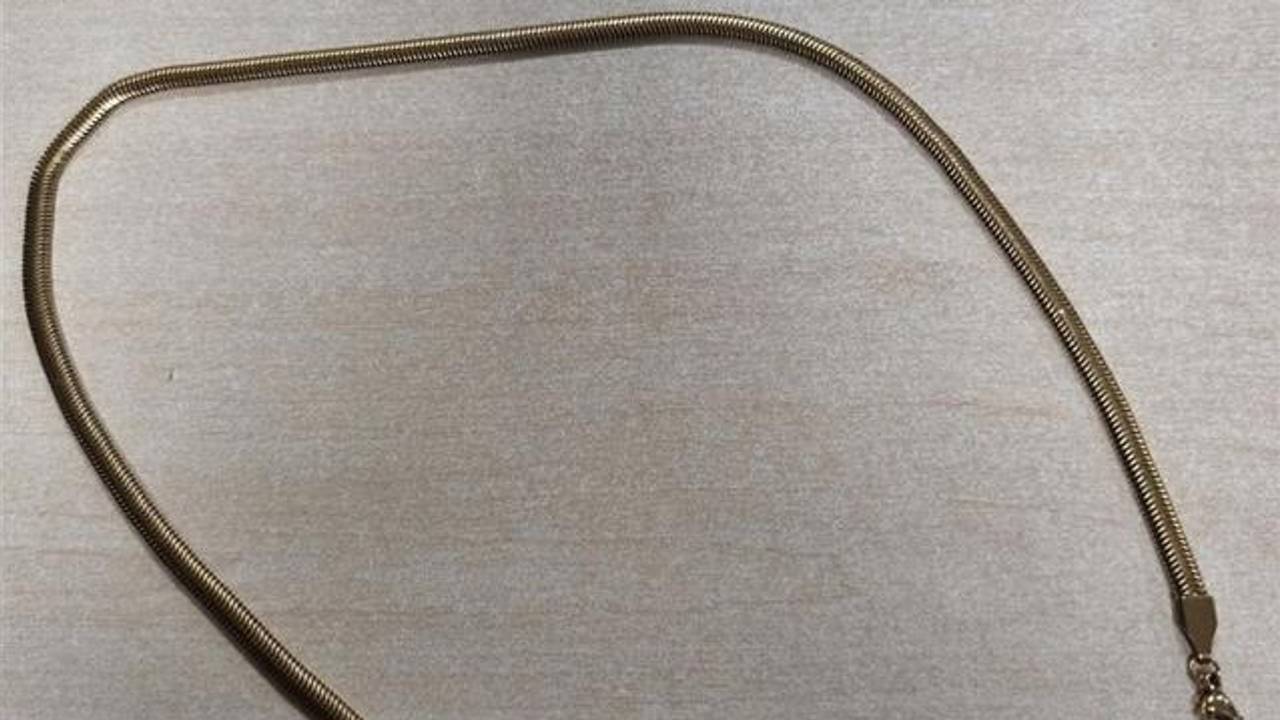 Een van de in Eindhoven gestolen kettingen (foto: Instagram politie Eindhoven).