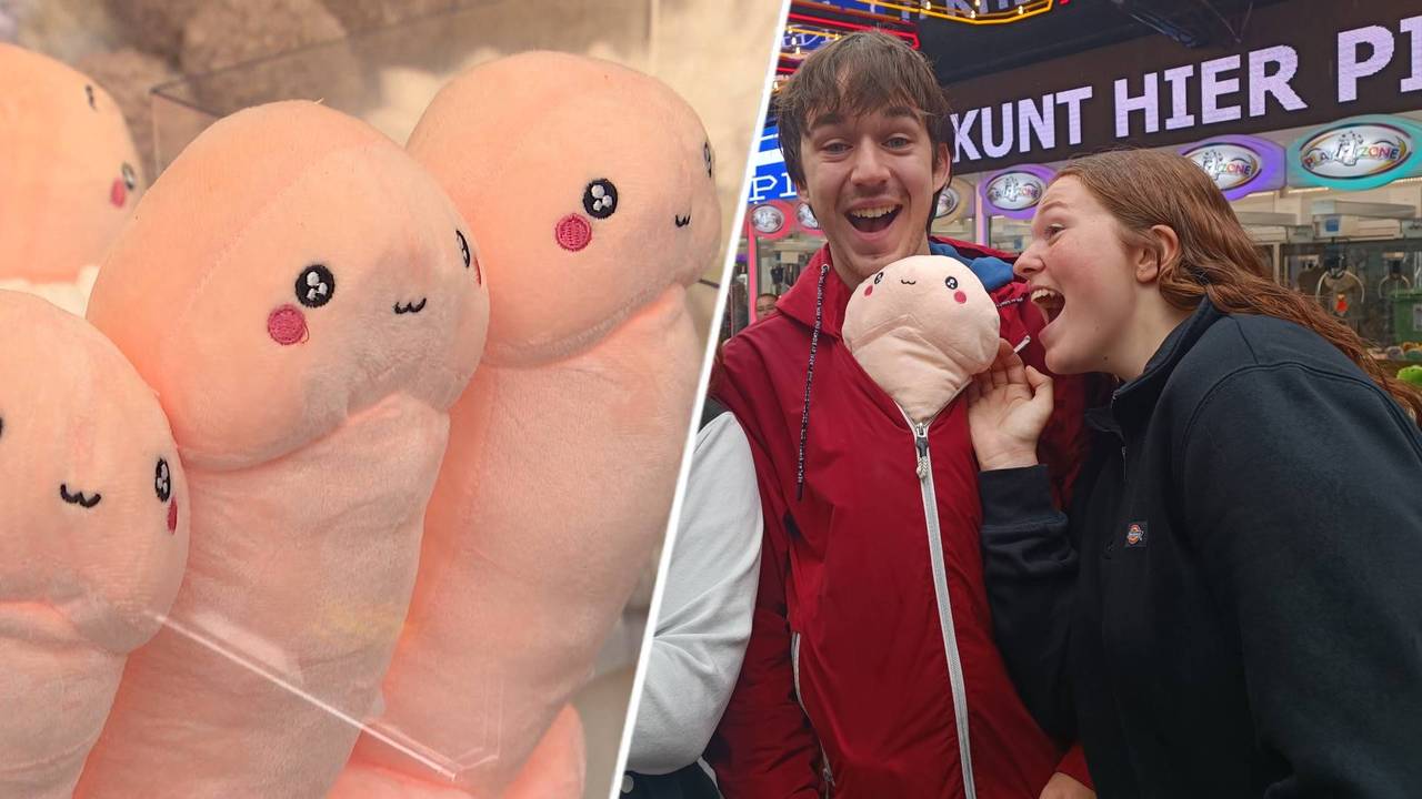 De piemelknuffel is zeer geliefd bij kermisgangers.