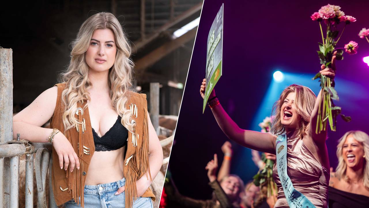 Tamika wisselde haar cowboylaarzen zaterdagavond in voor een nette jurk (foto: Bram van der Kloot en Boerendingen.nl).