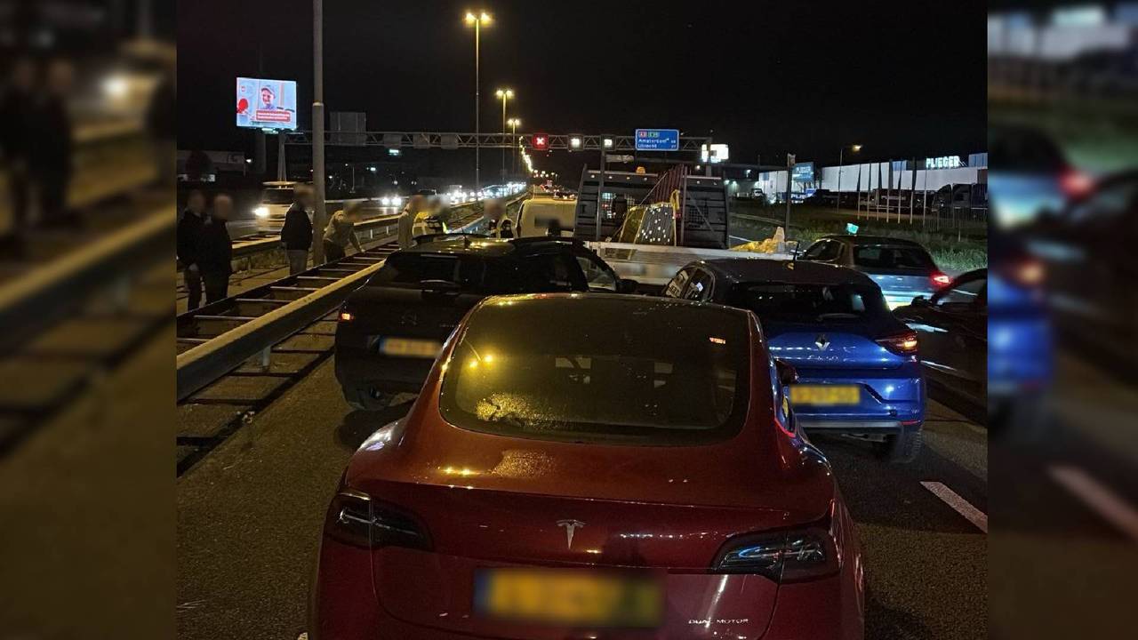 Forse vertraging op A2 door ongeluk