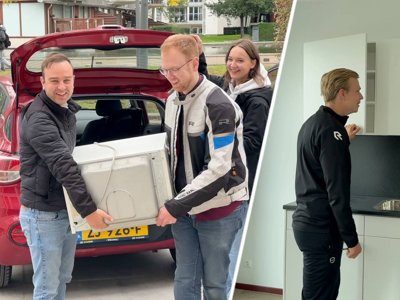 Deze studenten wonen vanaf vandaag óp hun school in Den Bosch (foto: Megan Hanegraaf).