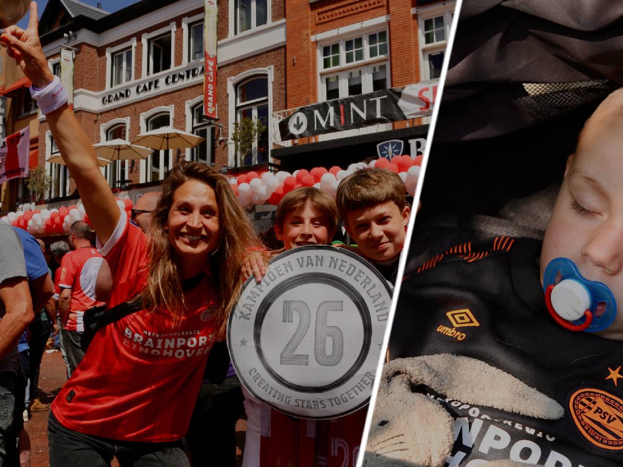 PSV-fans, jong en oud en van heinde en verre (foto: Lobke Kapteijns).