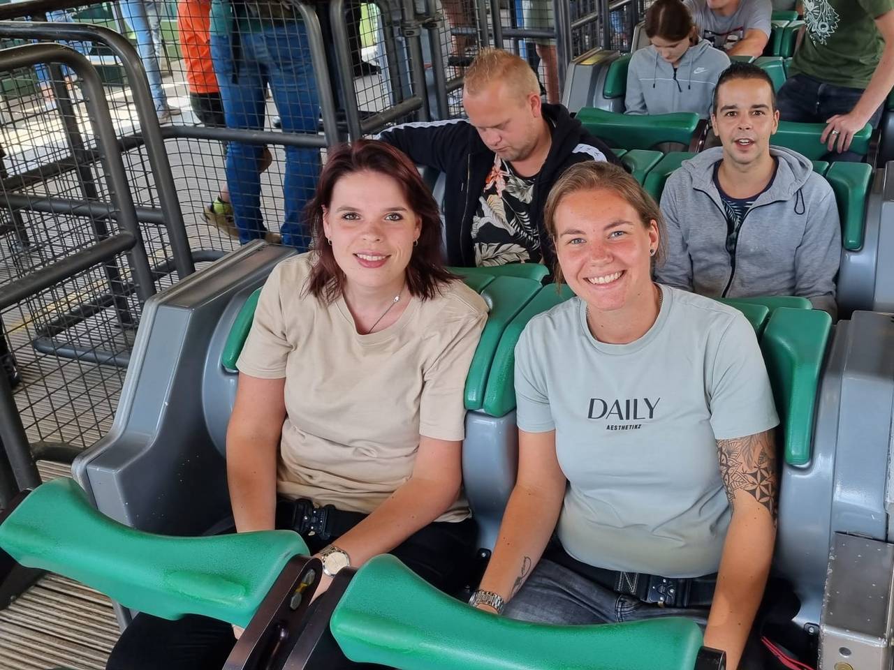 Iris en haar vriendin (foto: Iris Lub).