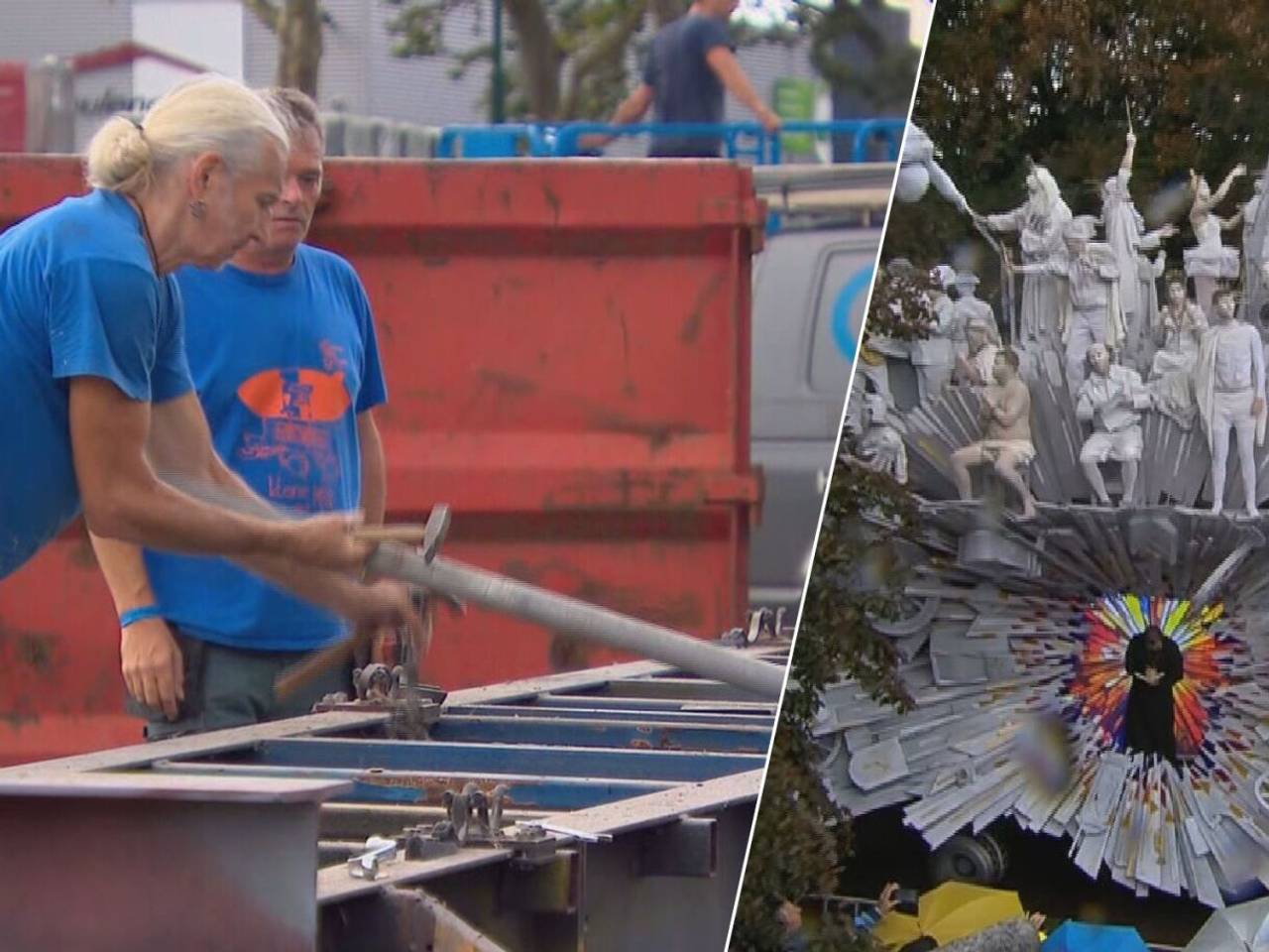 De sloop en de winnende creatie in beeld (foto: Imke van de Laar/Eye 4 Images).