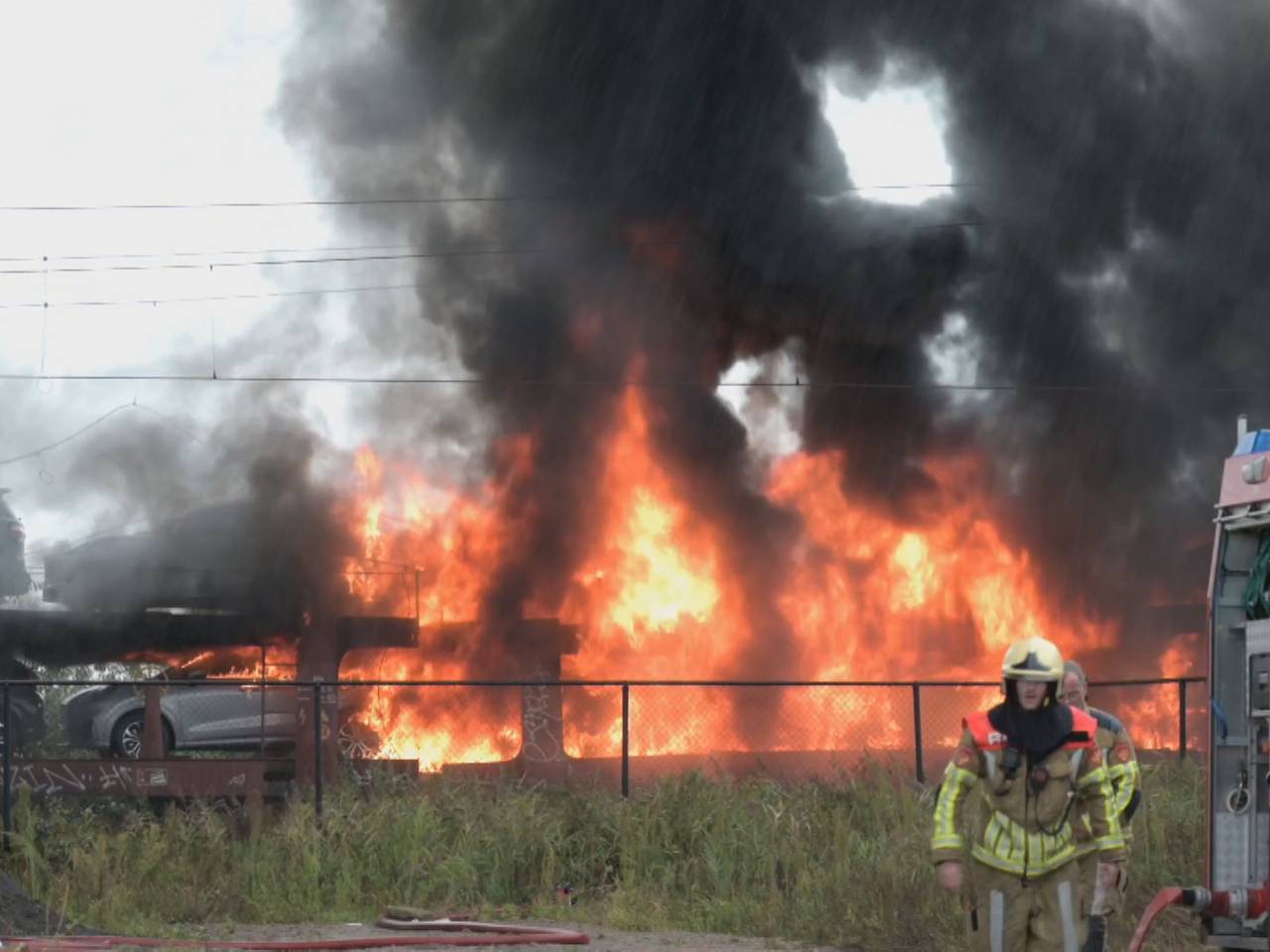 Rond een uur woensdagmiddag vorig week  ging het mis bij Etten-Leur (foto: SQ Vision).