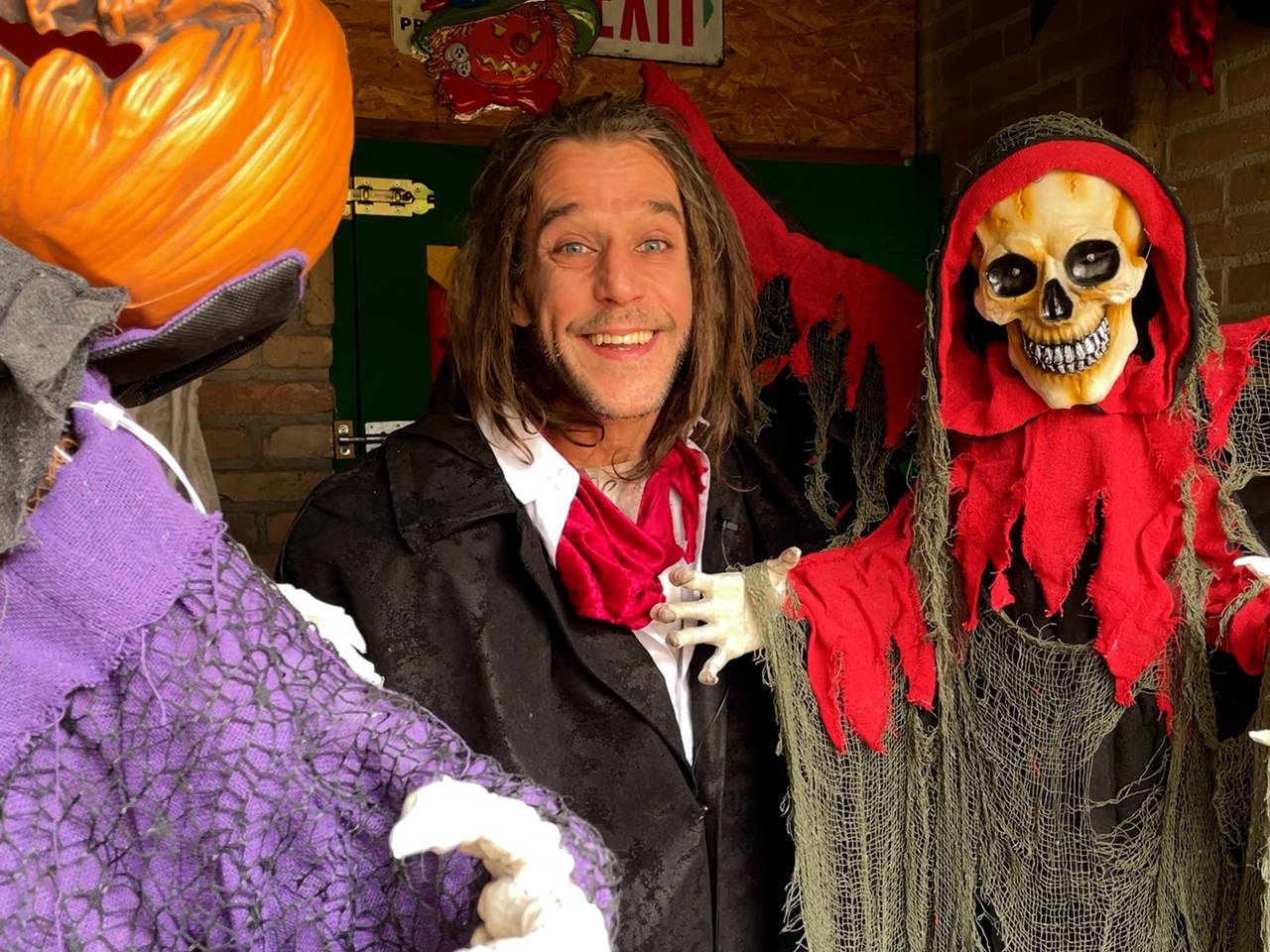 William wordt de Halloweenman genoemd (foto: Megan Hanegraaf).