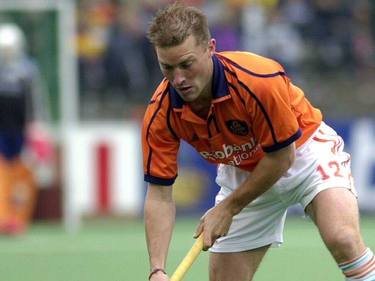 Jeroen Delmee in 2000 actief voor Oranje tegen Australië