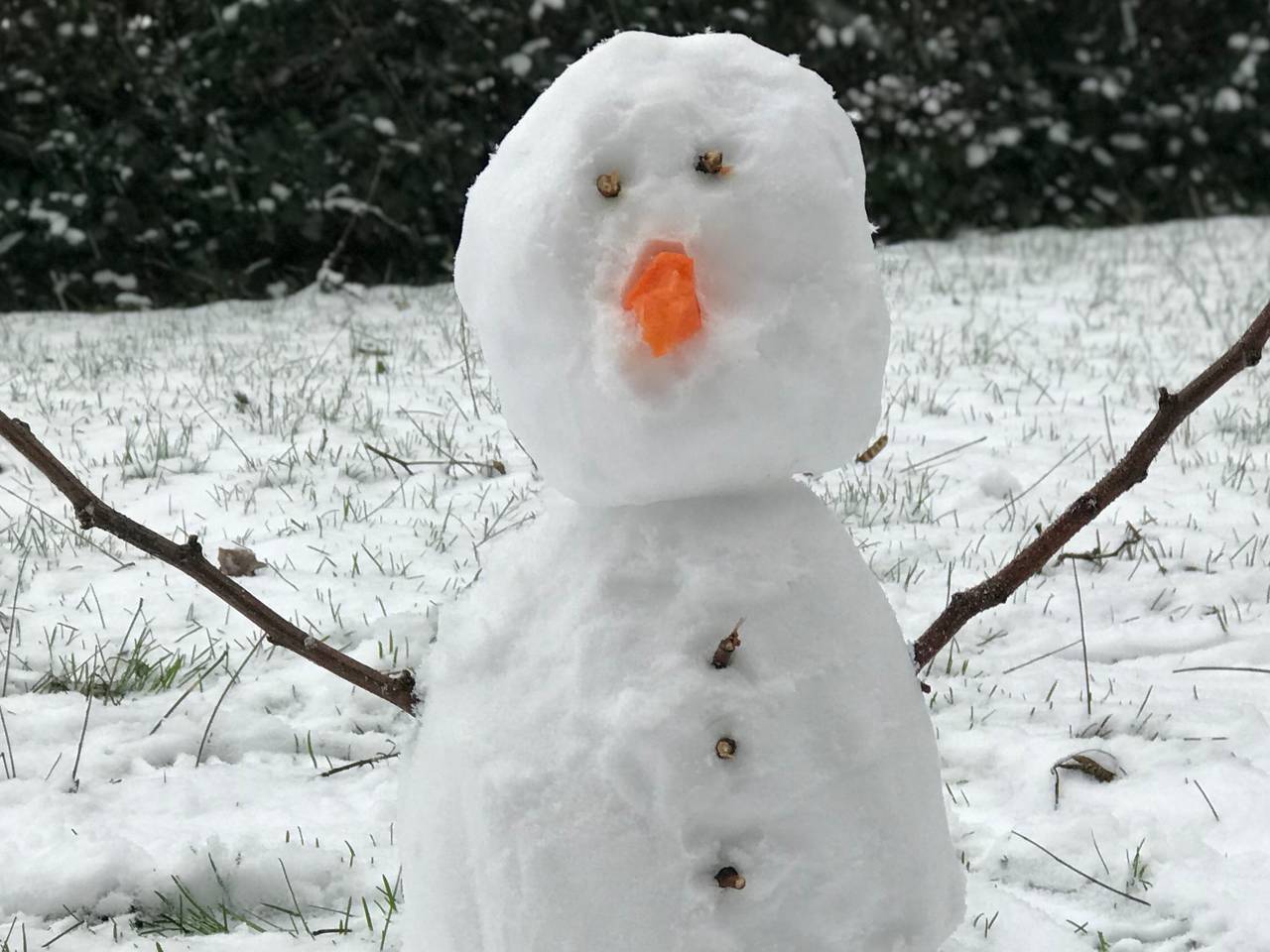 Bijna precies twee jaar geleden maakten Kim en Debbie deze mini-Olaf.