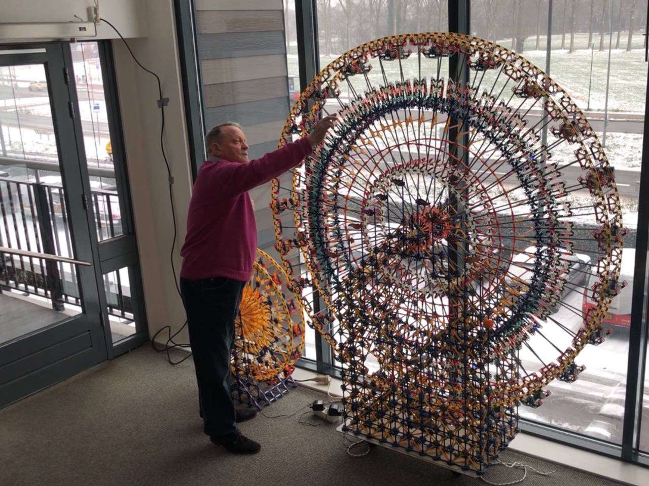 Anton en het reuzenrad in betere tijden (foto: Omroep Brabant).